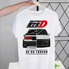 Camiseta de Modal 180g Coche de Drift Initial D Sol Rojo de Akagi Camiseta de Anime de Verano Ae86 Talla Europea Jd