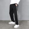 Pantalones deportivos rectos de otoño nuevos 2024 de dos rayas estilo coreano para mujer, delgados, uniforme escolar para estudiantes de secundaria, pantalones de pierna ancha para hombre, modernos