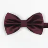 Pajarita Roja Negra Ropa Formal Pajarita para Hombre Padrino de Boda Novio Vino Boda Estilo Británico Coreano Pajarita