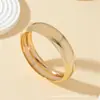 Pulseiras de Anel Simples Lisas da Moda Europeia e Americana Podem Ser Empilhadas com Pulseiras de Casal Brilhantes de Metal Personalizadas Joias de Luxo Femininas