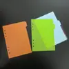 A5 Hojas Sueltas Núcleo de Reemplazo Página Separadora para Cuaderno Estudiante Página Índice de PP Clasificación de Información Núcleo de Reemplazo