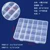 Caja de Embalaje de Plástico Transparente de 24 Compartimentos Caja de Almacenamiento para Ferretería, Accesorios, Piezas, Juguetes, Joyería, Equipo de Pesca Caja de Almacenamiento para Joyería