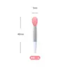 Nuevo Pincel de Labios de Silicona Suave Q Pincel para Lápiz Labial con Tapa Cabeza Redonda Pequeña Pincel para Difuminar Corrector de Labios Mini Pincel de Maquillaje Portátil