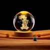 Venta al por mayor transfronteriza 520 oso 3d tridimensional grabado láser bola de cristal curación estrella luz nocturna regalos de vacaciones