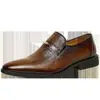 Zapatos de Cuero para Hombre de Primavera y Otoño, Transpirables Casuales de Negocios Formales Puntiagudos Estilo Británico Talla Grande Zapatos de Hombre, Modernos Zapatos de Piel de Vaca para Negocios
