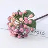 Simulação Ramo Único Feijão Acácia Mirtilo Frutas Cachos Galhos Ornamentos de Sala de Estar Decoração de Natal Arranjo de Flores Acessórios Frutas Artificiais