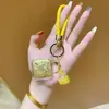 Novo Pingente de Celular Chaveiro Cavalo Quadrado de Ouro Puro 999 para Sucesso Pingente da Sorte Lembrança Presente