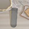 Nuevos calcetines de punto para primavera y verano, color caramelo, todo en uno, cabeza de costura sin costuras, ribete lateral tipo oreja de madera, calcetines de tubo para mujer, color liso clásico