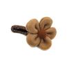 Otoño e Invierno Tela Felpa Flor Grande Pinza para el Cabello para Mujer Parte Trasera de la Cabeza Pinza para el Cabello Pinza de Pico de Pato de Alta Gama Pinza para el Cabello Tocado