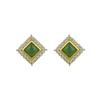 Pendientes de Plata 925 con Jaspe Hetian Natural Esmerilado Pendientes Retro Nuevo Chinoiserie Original Elegante Moderno Modelo para Mujer