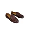 767-2 Novo Couro Genuíno Estilo Retrô Design de Franjas Confortável e Estiloso Bico Quadrado Casual Sapatos Femininos