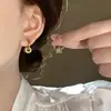 Pendientes de Lujo Ligero para Cintura Pequeña, Clips para Orejas Dorados de Disco Espiral para Mujeres Sin Perforaciones, Pendientes de Circonita, Simples y de Alta Gama