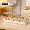 Rack de exibição de armazenamento de caixa cega de grãos bonitos transparente à prova de poeira mão vitrine boneca bolha Mart pequena caixa de armazenamento de ornamentos