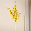 Novo Modelo de Orquídea Dançante Artificial de 5 Ramos, Orquídea Dançante Realista de Alta Qualidade para Decoração de Cenas e Celebrações