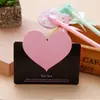 Tarjeta de felicitación universal con forma de corazón creativa coreana transfronteriza Tarjeta de mensaje de agradecimiento y bendición Tienda de flores para festivales y cumpleaños Flores frescas Regalos pequeños