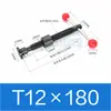Conjunto de fuso de esferas tipo T Fixador Parafuso trapezoidal Parafuso de avanço trapezoidal Máquinas para marcenaria Braçadeira para fuso de esferas