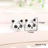 Cao Shi Europa y Estados Unidos aretes de animales PANDA PANDA PANDA lindos de venta caliente aretes pequeños simples mini para mujer