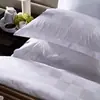 Hotel hotel ropa de cama de cuatro piezas algodón blanco satén jacquard satén funda de almohada fabricantes venta al por mayor