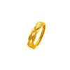Anillo de Moda Simulación Oro Onda Espiga de Trigo Ping Abierto Mate Torcido Anillo de Dedo Joyería de Moda para Mujer