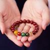 Pulsera Imperial de Arena Cinabrio para Hombres, Pulsera de los Cinco Dioses de la Riqueza para Mujeres, Regalo de la Suerte para el Año de Nacimiento