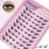 Pestañas Postizas Segmentadas Naturales, Estilo Cola de Pez Cat-Eye Fox, Estilo Cola de Pez para Maquillaje Natural Diario, Rizos de Cabello de Hada, Estilo Natural