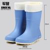 2026 Botas de Lluvia para Mujer de Media Caña Moda Transfronteriza Impermeables Antideslizantes Zapatos de Agua Resistentes a la Lluvia Zapatos de Goma Casuales Versátiles Botas de Lluvia para Adultos
