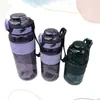 Copo de água esportivo fitness multicolorido novo esportivo masculino e feminino esportes ao ar livre grande capacidade estudantes antiderrapante portátil plástico água
