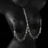 Juguetes sexuales SM, collar, pinzas para pezones, cadena corporal, cadena de una pieza, colgante de mariposa de entrenamiento, estimulación de pezones, pinzas para pechos