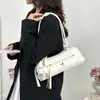 Nova Moda Verão 2026 Bolsa Baguete para Motocicleta, Design de Nicho, Bolsa de Ombro em Cor Contrastante, Bolsa Versátil para Ombro para o Dia a Dia