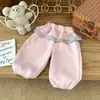 Calças Casuais Florais Novas de Outono para Meninas, Calças Jogger da Moda Estilo Coreano para Crianças, Calças Longas Estilosas da Moda de Primavera para Bebês