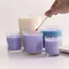 Portavelas transparente de 200 ml vela emocional taza vacía simple portavelas de aromaterapia taza de vidrio para hotel