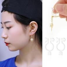 diy饰品配件无耳洞环保树脂耳夹无需剪耳针耳钉转换器U形夹