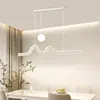 Lámpara de diseño de lujo para restaurante, lámpara principal, sencilla, moderna, de alta gama, minimalista, para bar, isla, mesa, candelabro