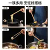 Palillos Largos de Bambú para Uso Doméstico, Resistentes al Aceite, Resistentes a Altas Temperaturas, Anti-quemaduras, Longitud Extendida para Fideos y Olla Caliente, Palillos Específicos para Cocina para Freír