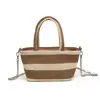 Bolsa de Compras de Mano Hueca de Moda Casual Simple Nueva 2025 Bolso Tote de Hombro Único para Mujer para el Trayecto Diario