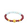 Pulseira de Cinábrio Feminina Areia de Realgar Pulseira de Círculo Único Kao Gong da Costa Lótus Cristal de Alto Teor Areia Benmingnian Joias