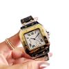 Relógio Feminino Nicho Verão Luxo Leve Quadrado Três Olhos Relógio Feminino Moda e Fofo Relógio de Exame para Novos Alunos