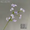 Popular en Xiaohongshu: Flores de lila artificiales estilo pastoral, cabezas de flor pequeñas, orquídea de piedra, material plástico, flores artificiales de nardo para arreglos florales
