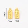 Pingente Ping An Joy Sand Gold para Pulseira DIY, Acessórios para Pulseira, Gufa Gold Xiaofu Brand Bell Bead Accessories