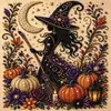 Kit de Pintura de Diamantes 5D de Halloween Fantasma de Amazon DIY Kit de Pintura de Diamantes de Calabaza Fantasma Hecho a Mano Decoración para el Hogar