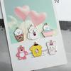 Accesorios de joyería de bricolaje, colgante pequeño de aleación con gotas de aceite, pulsera, accesorios para el cabello, linda serie de mascotas