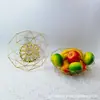 Cesta de Fruta Metálica Personalizada, Bandeja de Fruta Moderna de Hierro Forjado, Cesta de Almacenamiento Estilo Nórdico, Cesta de Bocadillos, Retro de Lujo Ligero