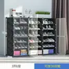 Gabinete de Zapatos Sencillo Personalizado Transfronterizo de Tres Capas de Doble Capa con Gancho Extraíble de Gran Capacidad Volumen Pequeño Almacenamiento Sencillo Dormitorio