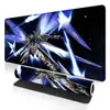 Mouse Pad Grande de Jogo Gundam Desenho Animado para Meninos Borda Travada Tapete de Mesa Antiderrapante Borracha Mouse Pad Resistente à Sujeira Borracha Natural