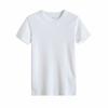 Camiseta Feminina Japonesa Manga Curta Gola Careca Lisa Base Casual Versátil Emagrecedora para o Dia a Dia