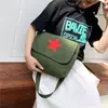 Mochila del Ejército Rojo, diseñada para servir al pueblo, una gran herramienta de aprendizaje, bolso cruzado, estilo vintage, mochila Verde Liberación, material de lona, diseño de cinco estrellas, mochila Lei Feng