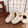 Botas de Felpa para Niñas 2025 Nuevas Botas Cortas de Invierno para Niños Botas de Princesa de Cristal Botas Cálidas de Algodón para Niñas