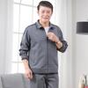 Traje deportivo para hombre primavera y otoño para mediana edad y ancianos ropa deportiva conjunto de dos piezas talla grande para hombre casual fitness correr suéter de manga larga