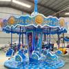 Silla Voladora Pequeña Giratoria Azul Hielo y Nieve para Niños Parque de Atracciones Interior Exterior Asientos Personalizados 8 Asientos 10 Asientos 12 Asientos 16 Asientos Equipo