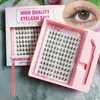 Kit de Cílios Postiços Transfronteiriço, Grande Capacidade, Cílios Postiços Girassol Preto-Marrom, Segmentados em Cachos Únicos, Aparência Natural